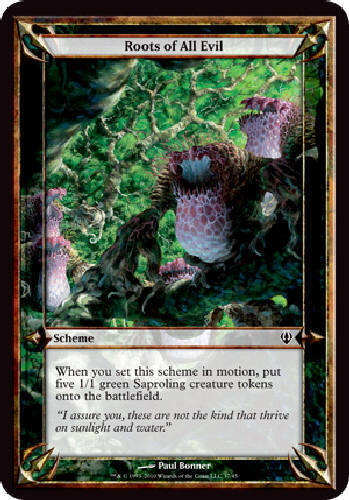 ROOTS OF ALL EVIL (OVERSIZE) Archenemy MTG Magic the Gathering Karten DJMagic - Bild 1 von 1