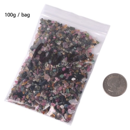 100g Gemstone Polished Chips Crushed Tumbled Stone Crystal Healing Embellishment - Afbeelding 13 van 364