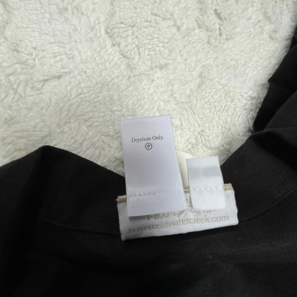 Coldwater Creek вышитая пальма дерево оболочка платье большой черный без рукавов новый - Изображение 4 из 4