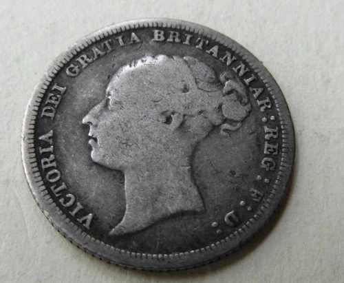1885 Victoria Sixpence — photo from the most recent tracked eBay sale