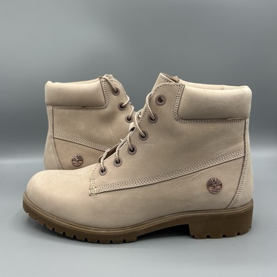 Timberland Slim Premium Inch Light Brown Leather Ankle Boots UK