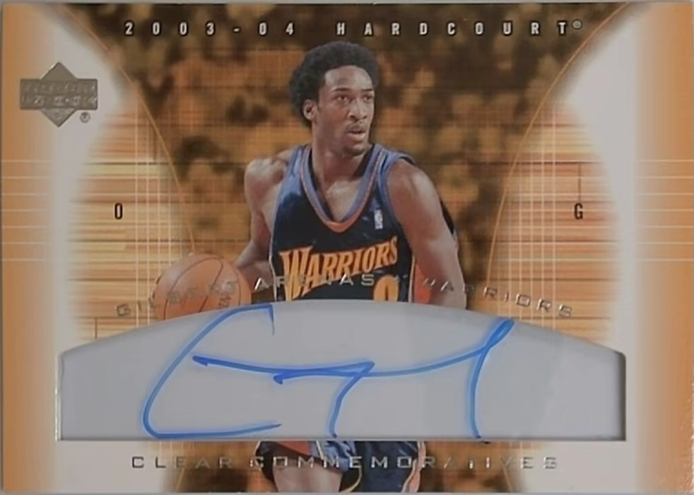 2003-04 Upper Deck Hardcourt - Clear Commemoratives #GA-A Gilbert Arenas NM