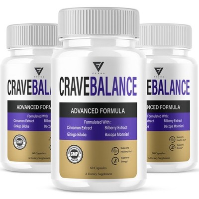 (3 Pack) Crave Balance Advanced, CraveBalance Weight Management (180 Capsules)
