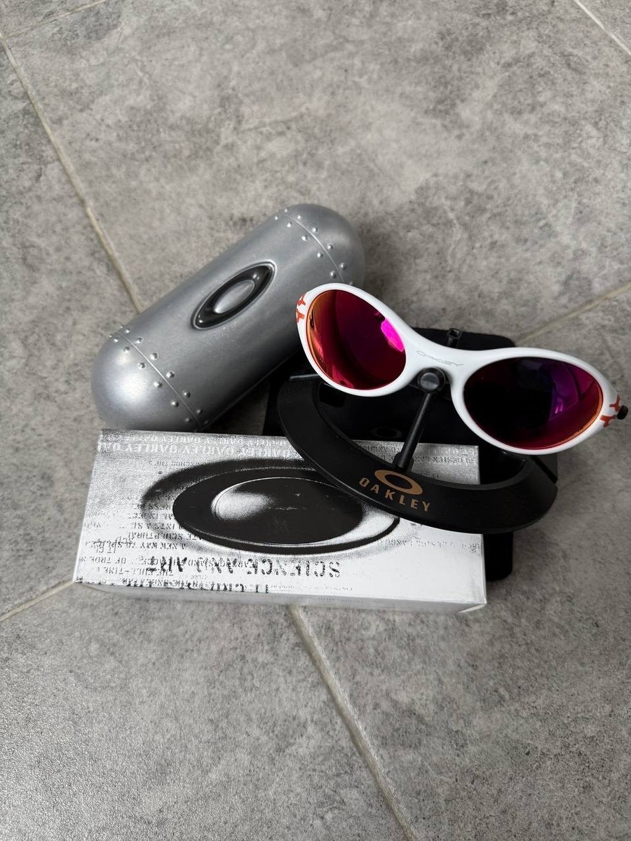 Oakley Eye Jacket Flame Red Blue Grey Sunglasses Sport Casual