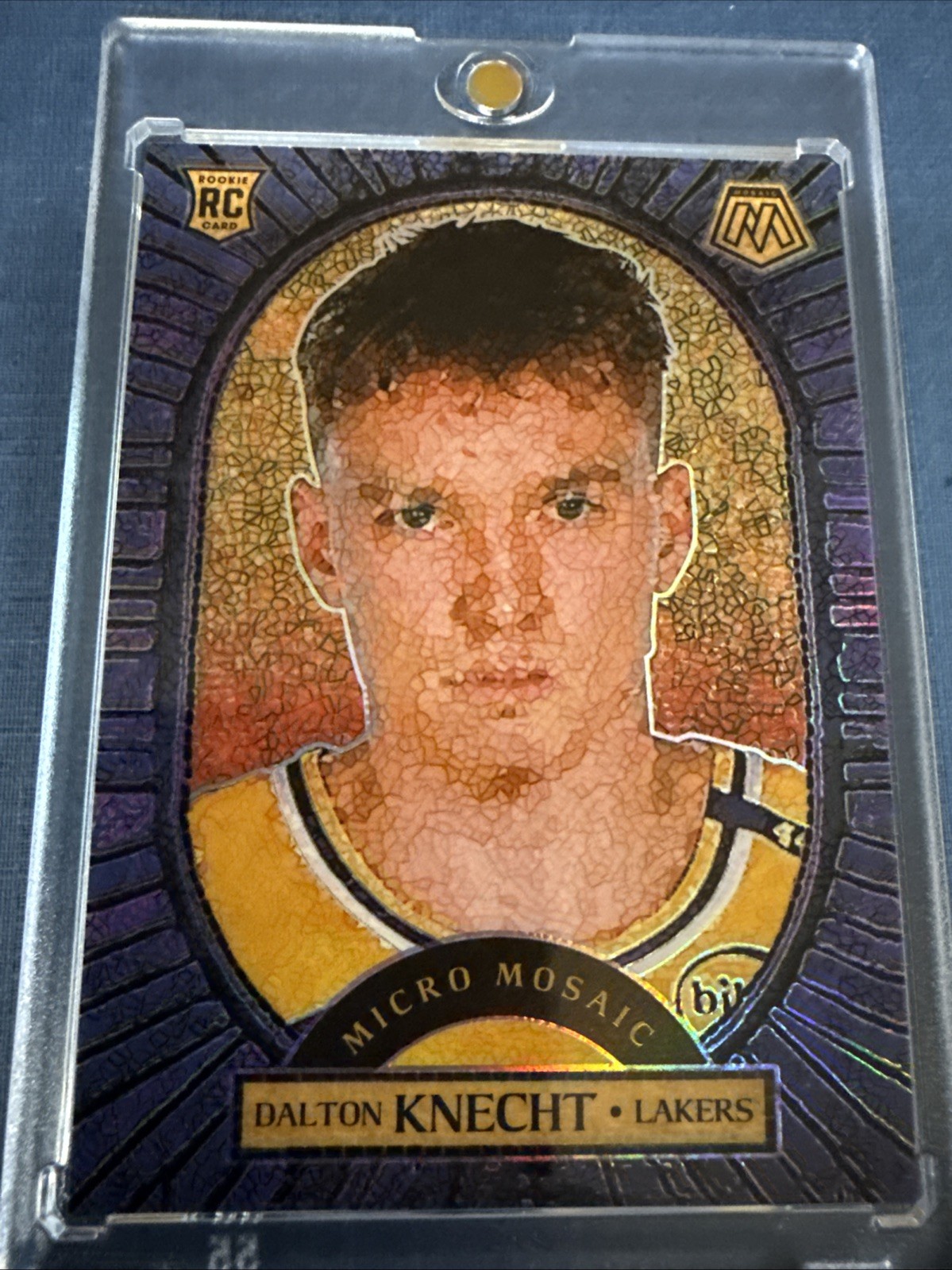 2024-25 Mosaic Dalton Knecht Micro Mosaic RC SSP Rookie #18 Lakers