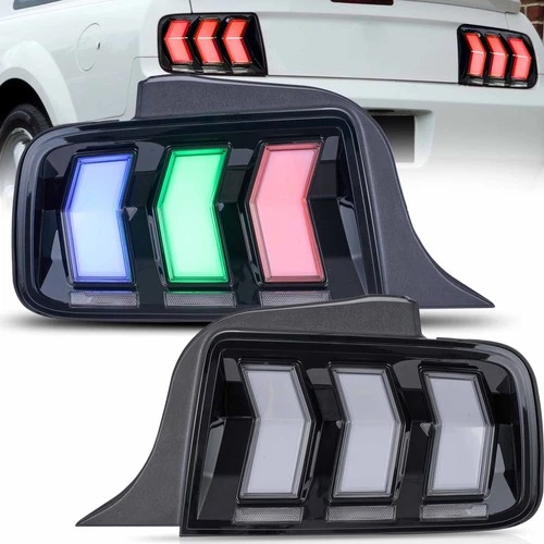 Luces traseras LED VLAND RGB para Ford Mustang 2005-2009 con animación de arranque - Imagen 1 de 12