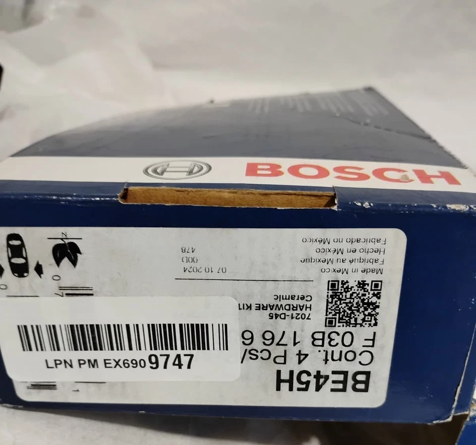 BOSCH BE45H Blue Ceramic Disc Brake Pad Set Compatible Alfa Romeo Spider;Ferrari - Изображение 4 из 4