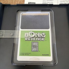 Bonk's Revenge (TurboGrafx-16, 1991) CIB, Manual Poster Original Styrofoam MINT