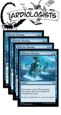 Thirst for Meaning x4 | Magic the Gathering MTG | Duskmourn Commander DSC | NM