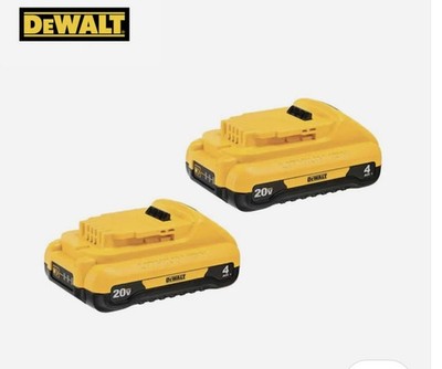 DeWalt 20V 4Ah Compact Lithium Ion Battery - 2 pack NEW WITHOUT PACKAGE