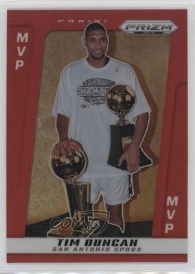 2024-25 Panini Prizm Deca MVP Award Winners Red 85/199 Tim Duncan #300 HOF 1oq1