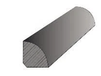 Mullican 25108 78" x 3/4" Wood Nail Down Hardwood Quarter Round - Offshore Mist