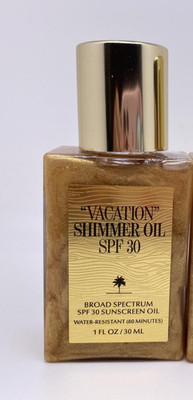 Vacation by Vacation Shimmer Oil SPF 30 Broad Spectrum 1 Oz 30 mL Unboxed 6/2027