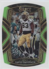 2020 Panini Select Club Level Neon Green Prizm Die-Cut David Onyemata #299 0k20
