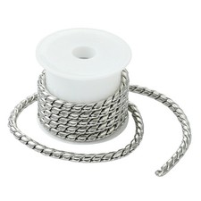 1 Roll Stainless Steel Link Chain Soldered Spool Silver Chain Extension Necklace