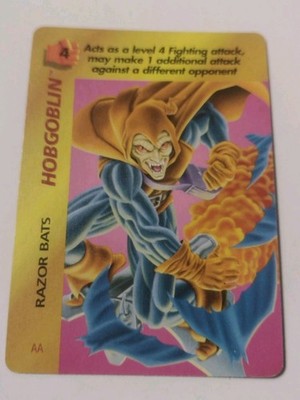 1995 Fleer Marvel Over Power Trading Card Game Hobgoblin Razor Bats