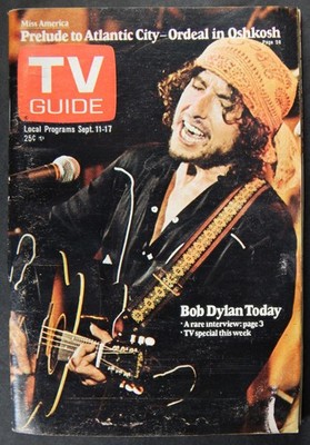 1976 TV GUIDE BOB DYLAN TODAY INTERVIEW SEPT 11-17 LOS ANGELES AREA NO LABEL