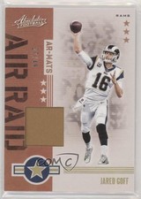 2019 Panini Absolute Air Raid Materials Prime 27/49 Jared Goff #AR-4 0nr3