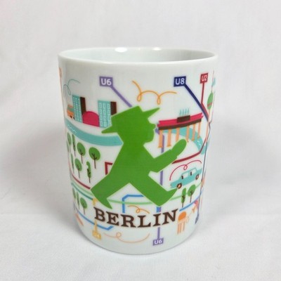 AMPELMANN Early Riser Ceramic Mug with Berlin Network Plan