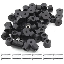 Suiwotin 60pcs Round Rubber Feet Bumpers, 3/4" 19mm W x 7/16" 11mm H, Non...