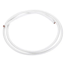 1 Meter/3.28ft 11AWG High Temp Wire, Flexible Mica Cable, Braided Wire White
