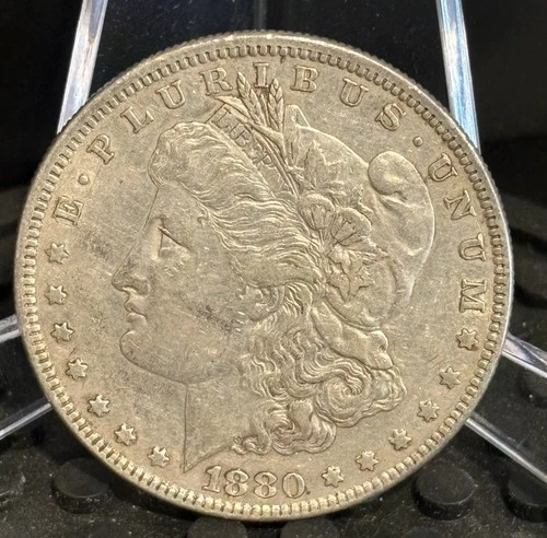 1880 Philadelphia Morgan Silver Dollar Coin 90% Silver Bullion ASW .7734 Troy Oz