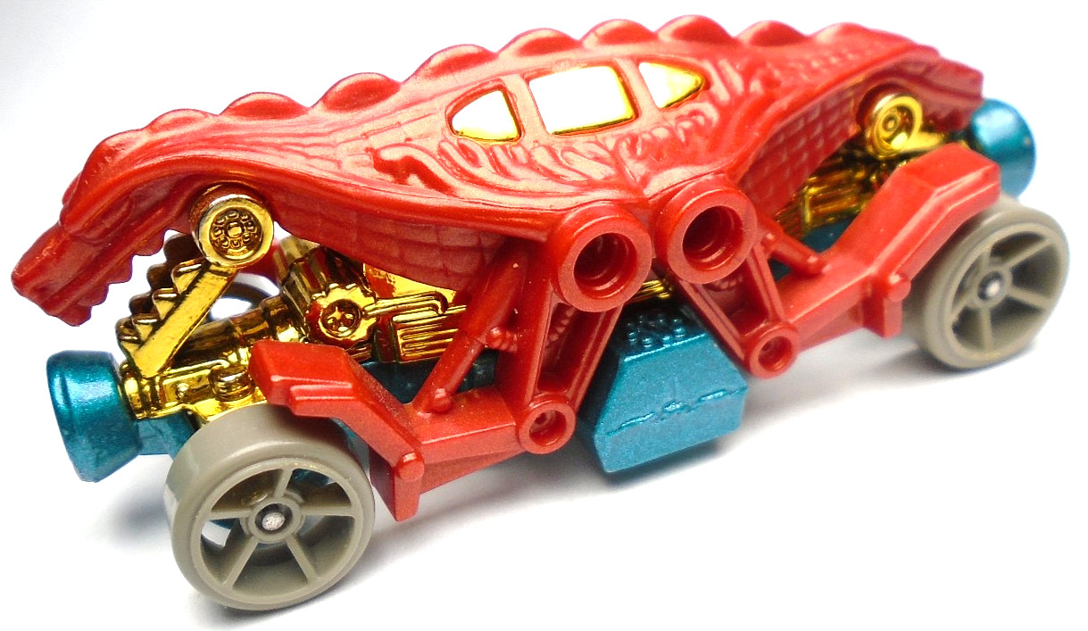 2016 HOT WHEELS HW STREET BEASTS DOUBLE DEMON RED 1:64 DIECAST 3" CAR W/ GOLD