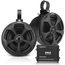 PYLE, Marine Speakers, Boat Speakers, 1000W 5.25 Inch, Waterproof Off-Road Sy...
