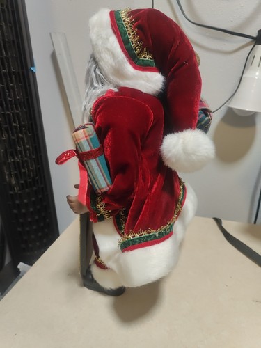 18" Black Santa Holding Chalkboard Countdown To Christmas Standalone - Picture 7 of 14