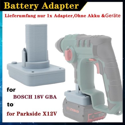 For Bosch 18V GBA Professional Battery Adapter To For PARKSIDE X12V Power Tools