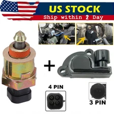 Fit 1991-1995 Chevrolet C1500 New Idle Control Valve & Throttle Position Sensor