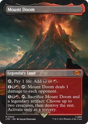 Mount Doom (Borderless) Foil #343 MTG LOTR