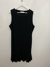 Julipa UK 22 Dress Black Sleeveless Stretch Lace Trim Cruise Occasion