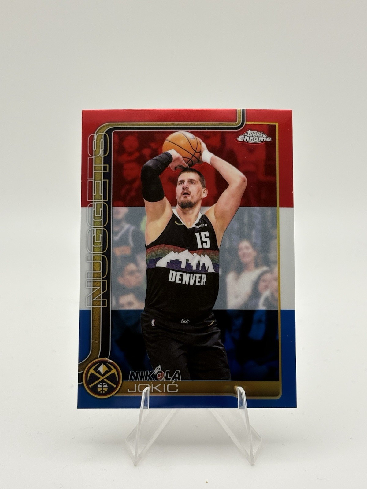 2025-26 Chrome Update Nikola Jokic #12 Red White & Blue