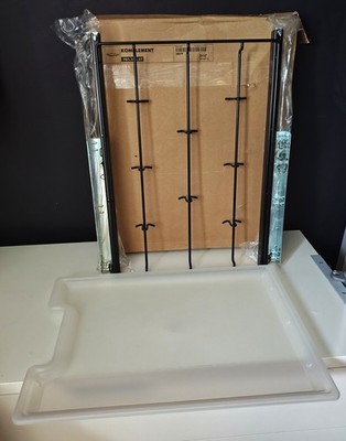 Komplement Ikea Tablett ausziehbar mit Haken Metall 701.181.57