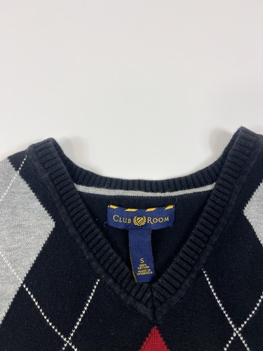 Club Room Argyle Pattern Knit Vest Size Small - Picture 2 of 3