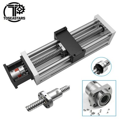 ±0.03mm Motorized Ball Screw Module Sliding Table Motion Stage Nema23 Motor Kits