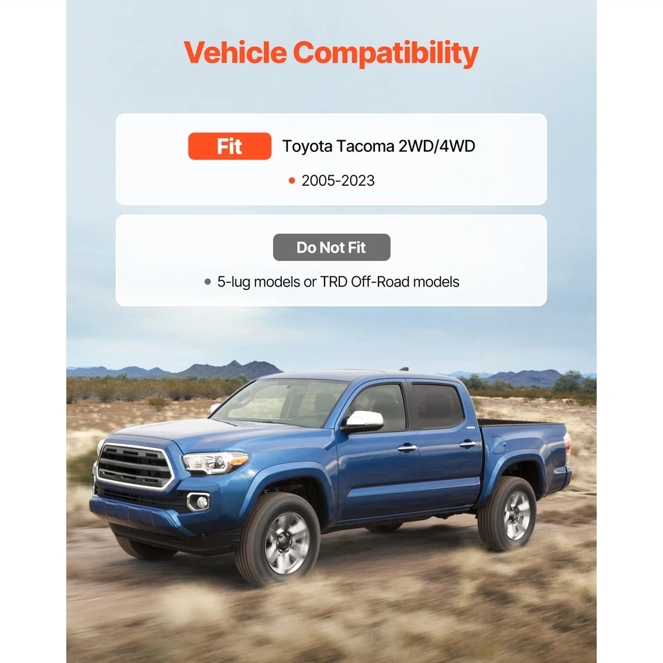 New 3" Front 2" Rear Leveling Lift Kit Fit for Toyota Tacoma 2005-2023 2WD 4WD - Image 3 of 4