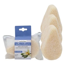 Spongeables Anti Cellulite Body Wash in a 20+ Wash Sponge, Vanilla Bean, 3 Co...