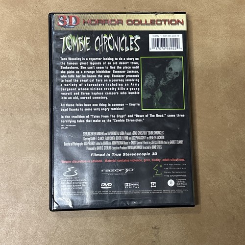 Zombie Chronicles DVD 3D Horror Collection - Picture 2 of 3