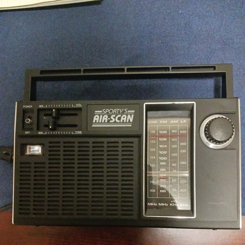 VINTAGE Radio Scanner SPORTY'S Air-Scan Model 757 AM/FM/VHF/LF Works