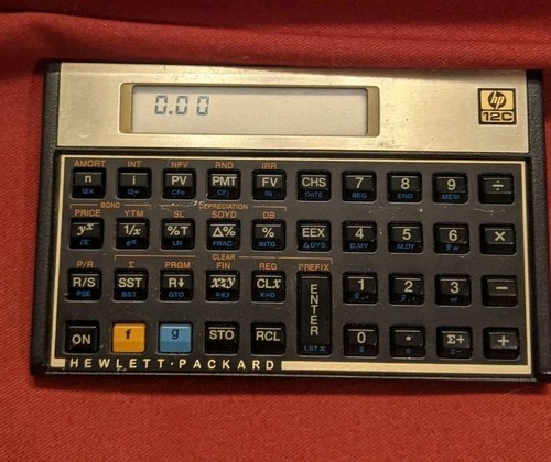 HP 12C Financial Calculator Vintage TESTED WORKS