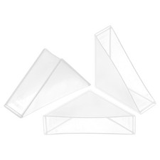 8Pcs Corner Protectors 16x70mm Plastic Right Angle Corner Guards Cushion White