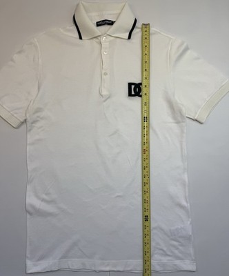 Dolce & Gabbana Men's Polo Shirt White Size 50 Authentic Made in