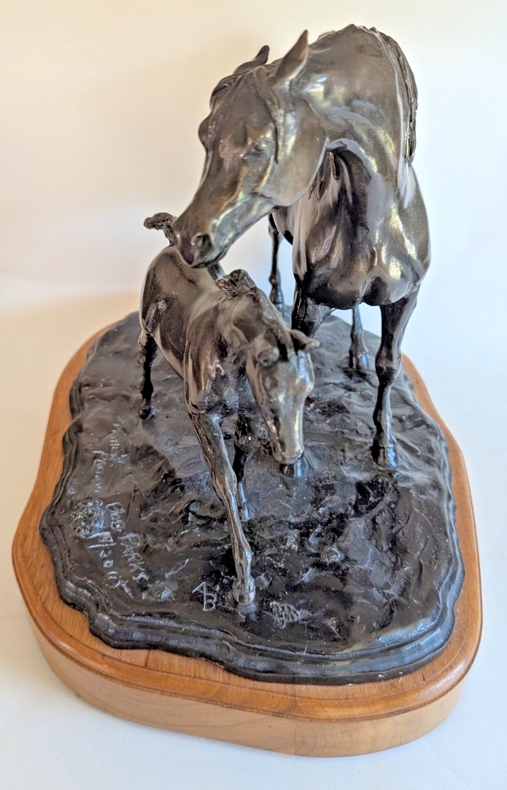 Rare Bob Parks Horses Bronze Sculpture Signed ltd Ed Large apx 14x11 ...