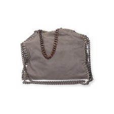 Stella McCartney, Umhängetasche, Falabella, Damen, Wildleder, Grau, 24, 5 #oFx