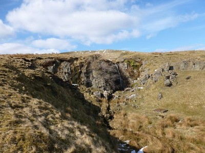 Photo A2 Small waterfall on the Banton Burn Kilsyth Not much water in th c2013