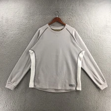 Realtree Waffle Long Sleeve Sweatshirt Mens XL Gray Polyester Blend Pullover