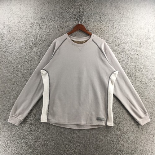 Realtree Waffle Long Sleeve Sweatshirt Mens XL Gray Polyester Blend Pullover - Picture 1 of 13