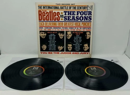 RARE VG+ Vinyl - The BEATLES vs The FOUR SEASONS LP~VeeJay DX30 1964